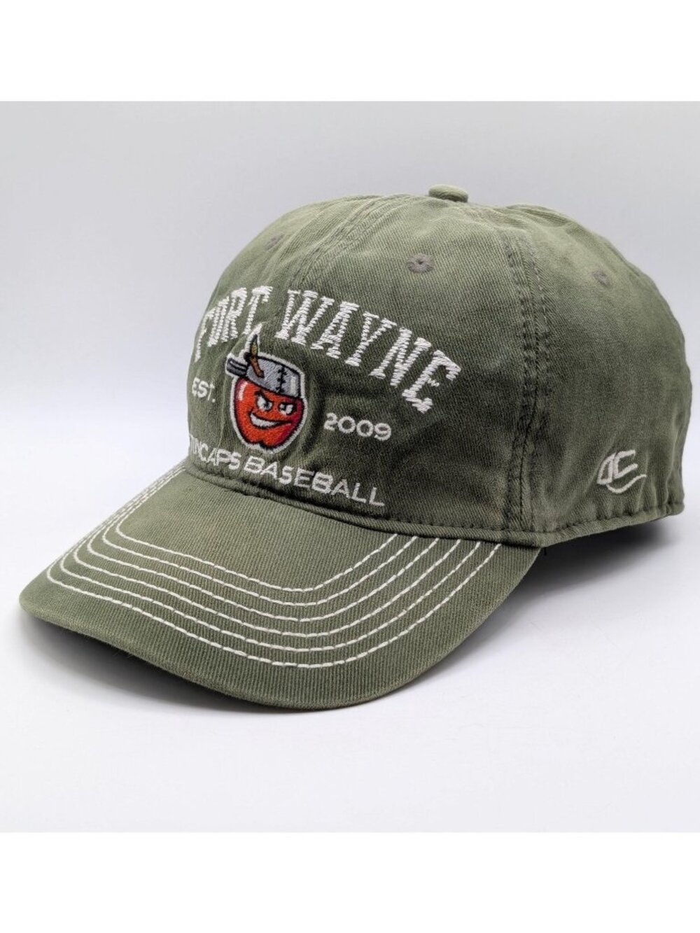 Fort Wayne Tincaps Baseball Cap OC Sports Adult Unisex MiLB Hat L/XL Army Green
